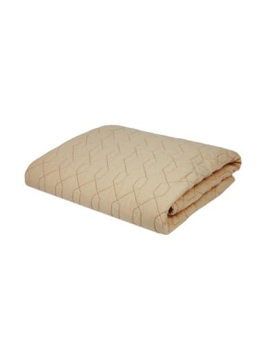 Couverture Wabi-Sabi Sesame en Coton Biologique 135 x 100cm Beige