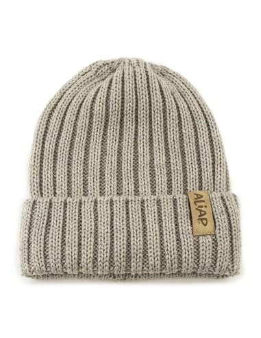 Bonnet Charlie Taupe en laine de mérinos Taupe 2 - 4 ans