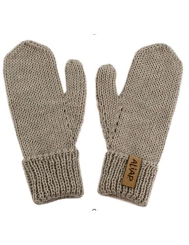 Moufles en laine de Mérinos Eden Taupe Taupe 3 - 5 Ans