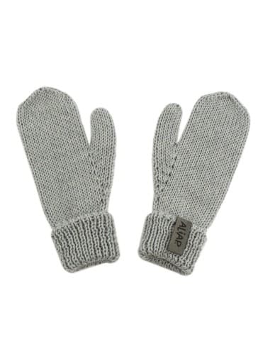 Moufles en laine de Mérinos Eden Gris Chiné Gris 3 - 5 Ans