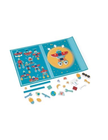 Livre Puzzle Formes et Couleurs Magnétique Aventure Spatiale