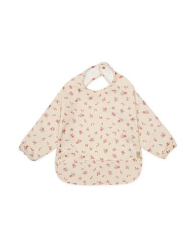 Bavoir imperméable à manches Berries Beige