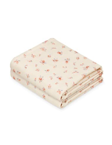 Lange en mousseline de coton biologique Berries Beige