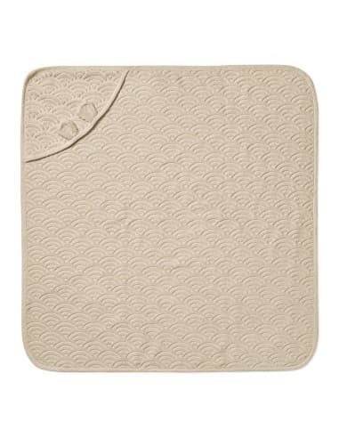 Cape de bain en coton biologique Beige Almond Beige