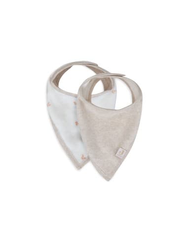 Lot de 2 Bavoirs bandana Harvest Natural Beige