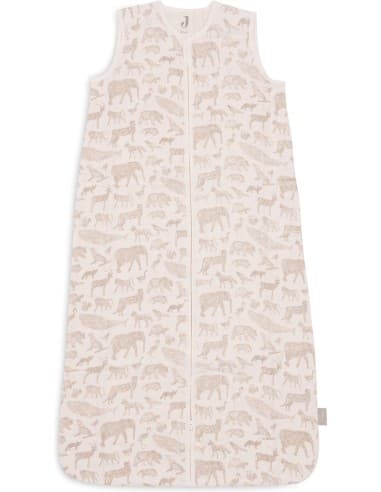 Gigoteuse d'été légère Gaze de coton Animals Nougat Beige 0 - 6 mois