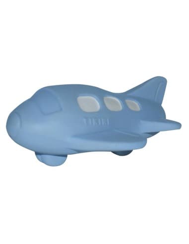 Jouet de dentition et jouet de bain avion caoutchouc naturel