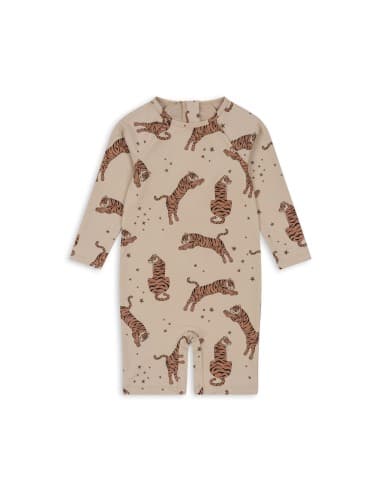 Combinaison de bain maillot de bain Anti-UV Aster Tiger Beige 2 ans