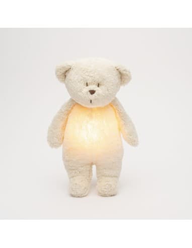 Ourson Moonie Organic Crème V2 - Musique et Lumière