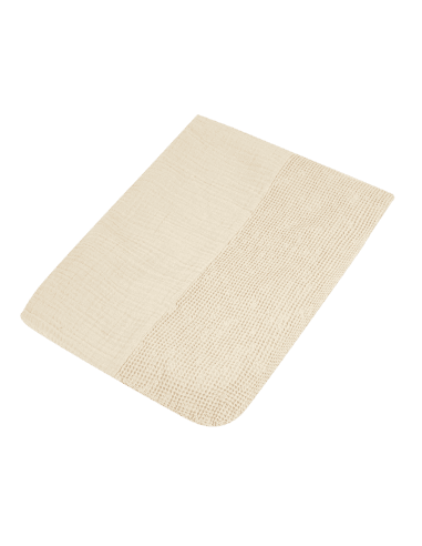 Housse de matelas à langer 70x50 cm Coton Lavé Wabi-Sabi Ginger Taupe