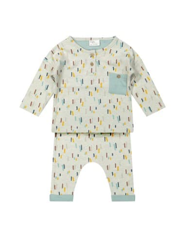 Ensemble Andréa T-Shirt Manches Longues et Pantalon Baggy Vert 2 ans