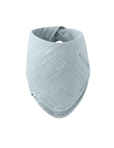 Bavoir Bandana en coton Biologique Bleu Ciel - Bibs Bleu