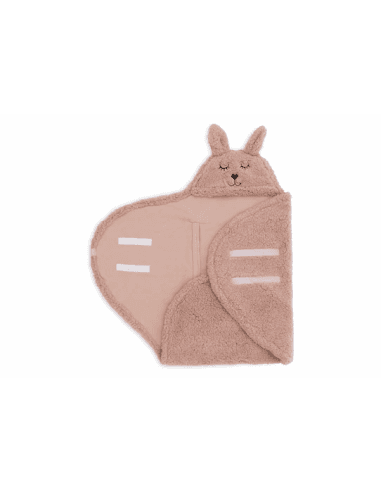 Couverture Nomade moelleuse Lapin Wild Rose Vert