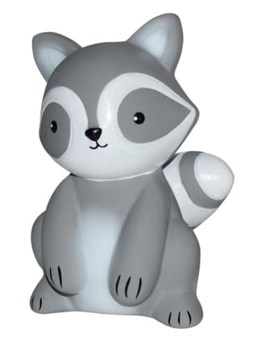 Jouet de dentition et jouet de bain Raton Laveur caoutchouc naturel