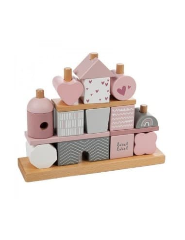 Blocs Ă empiler Maison Rose - Label Label