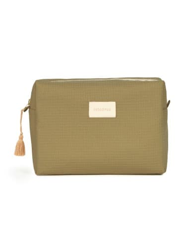 Trousse de toilette Diva nid d'abeille Olive Green Vert