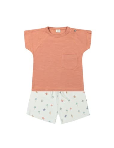 Ensemble T-shirt et Short Mathéo 6 mois Nude