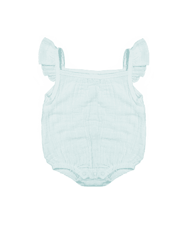 Body Ă Bretelles LaĂŻa en Coton Biologique 3 mois Vert