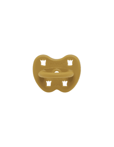 Tétine Ronde en caoutchouc naturel Jaune Golden Honey Marron 3 - 36 mois