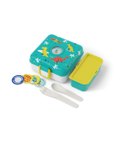 Boîte à Goûter Boîte à Sandwich Snacky Dino Verte