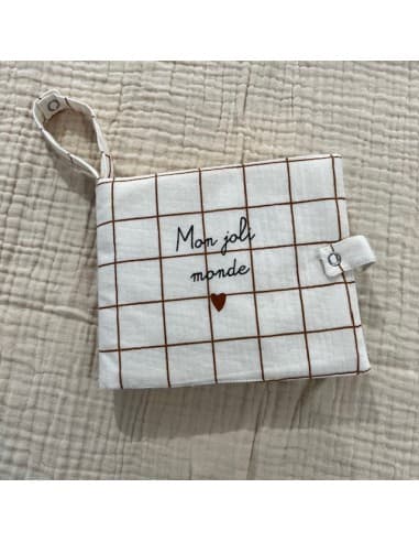Album photo en Tissu - Gaze Ă Carreaux - Mon Joli Monde