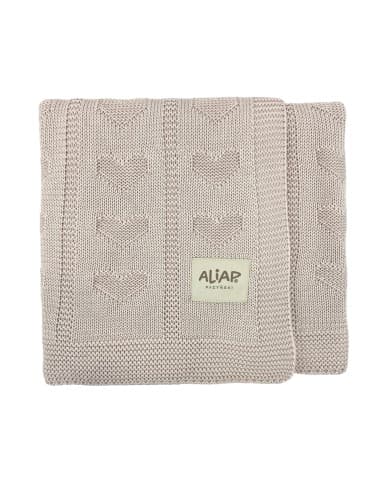 Couverture pour bébé Hearts ultra douce en Bambou - Péonie Rose Beige