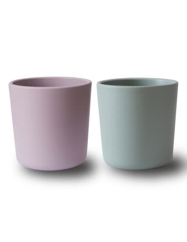 Lot de 2 Gobelets Mushie Lila et Sauge