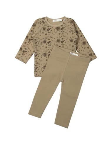 Pyjama 2 pièces en coton biologique Hazel Guitar 6 - 12 mois