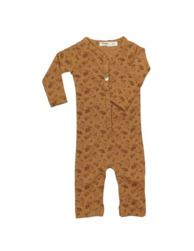 Combinaison Pyjama en Coton Biologique Toffee 3 - 6 mois