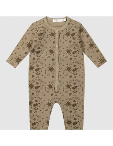 Combinaison Pyjama en Coton Biologique Hazel Guitar 3 - 6 mois