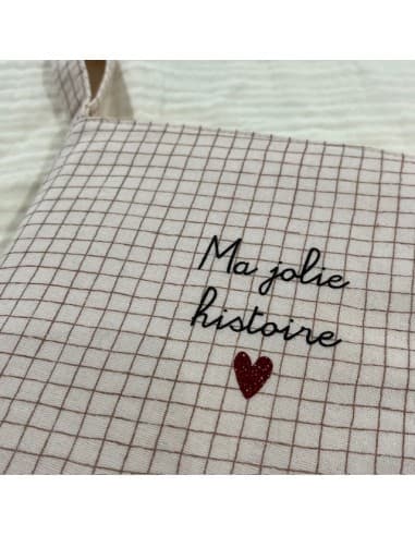 Album photo en Tissu - Gaze Ă Petits Carreaux - Ma Jolie Histoire