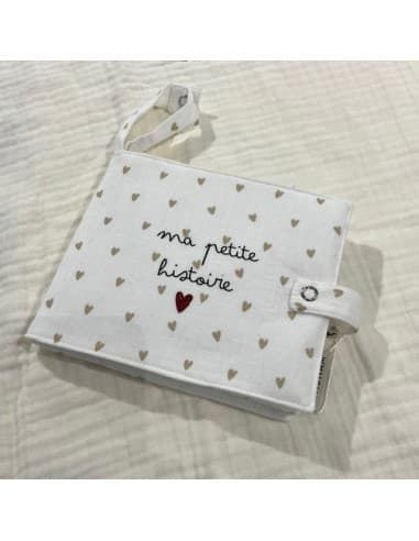 Album photo en Tissu - Gaze Petits Cœurs - ma petite histoire
