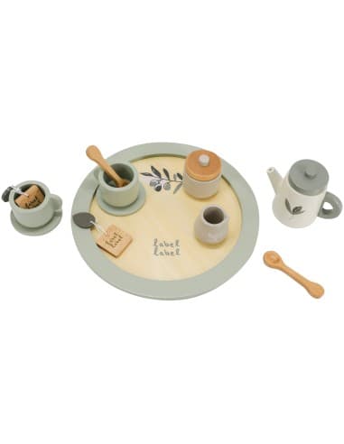 Service à Thé en Bois Olive - Label Label