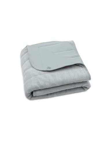 Couverture en velours Velvet Rib 75x100cm Sea Green Bleu