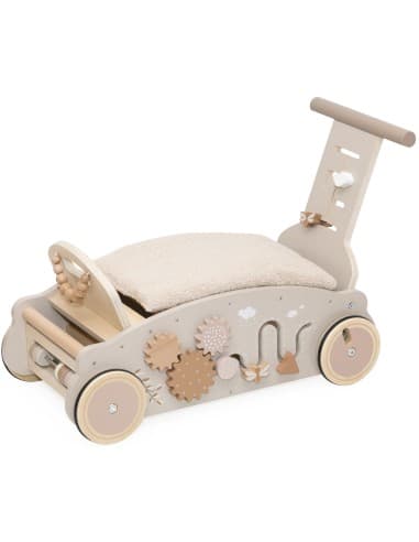Charriot Porteur en Bois 3-en-1 Rocker, Walker & Ride-on – Nougat LabelLabel