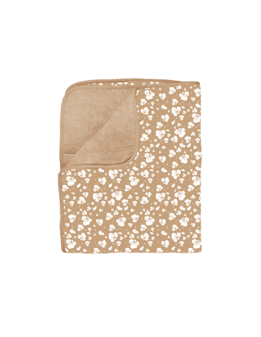 Couverture Chaude Gaze coton et Polaire Indian Summer Beige