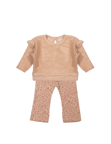 Ensemble Léonie Sweat et Legging Rose pâle 3 ans