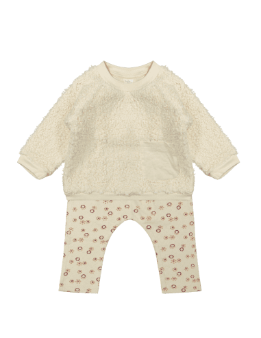 Ensemble Alix Sweat et Legging 12 mois Crème