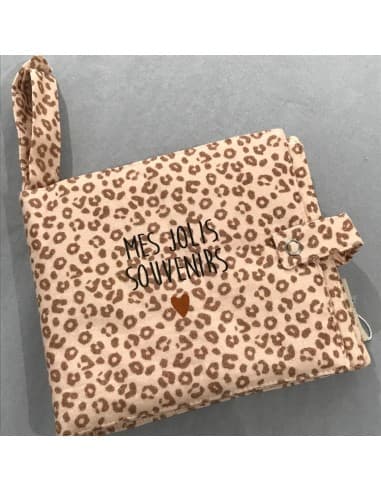 Album photo en Tissu - Gaze Léopard - Mes Jolis Souvenirs