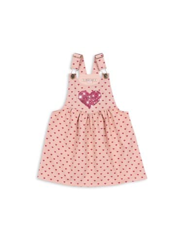 Robe Salopette Nola Cœur et Sequins 18 mois