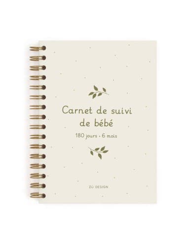 Carnet de Suivi de Bébé Feuille - Les 6 Premiers Mois Zü