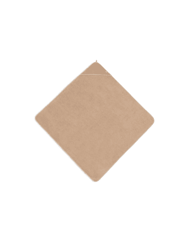Cape de bain éponge en coton biologique Biscuit Taupe