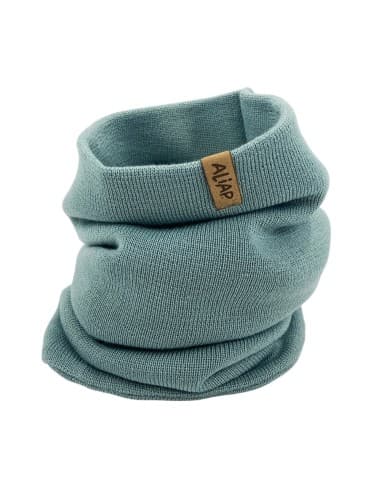 Tour de cou Snood Loan Vert en Laine de Mérinos Vert