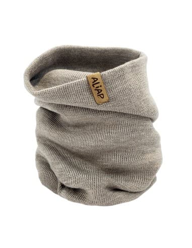 Tour de cou Snood Loan Taupe en Laine de Mérinos Taupe