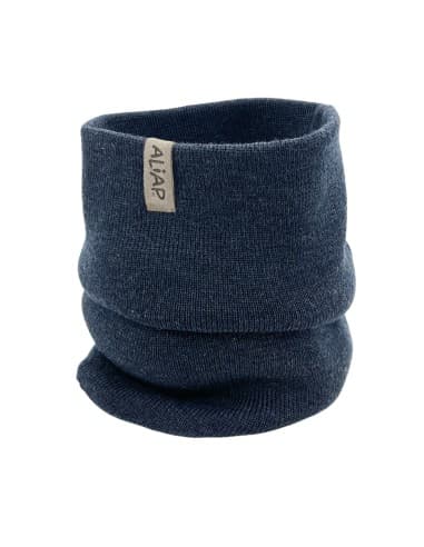 Tour de cou Snood Loan Marine en Laine de Mérinos Bleu nuit