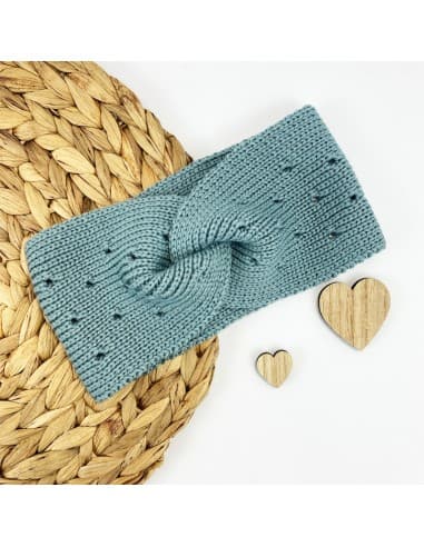 Bandeau Headband Chaud Ysée en mérinos - Vert Adulte