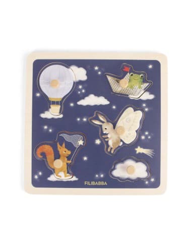 Puzzle sensoriel en bois - Little Adventurers