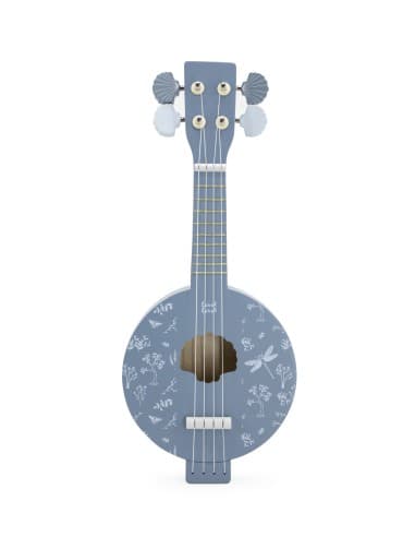 Ma Première Guitare Banjo en bois Bleue - LabelLabel