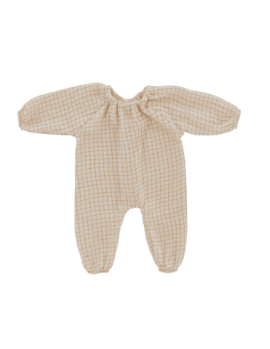 Vêtements pour Poupée Combinaison Carreaux en Gaze de coton