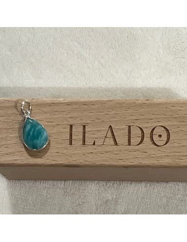 Goutte de Pierre Bienfaisante pour Bola Amazonite - Argent